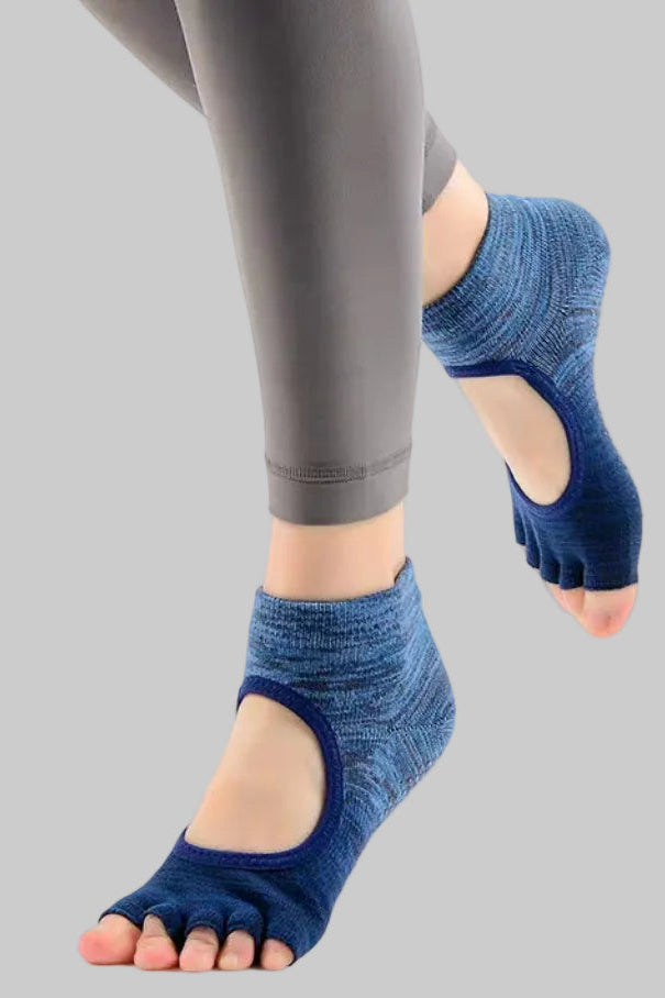 Viva Tie-Dye Gradient Open-Toe Yoga Socks