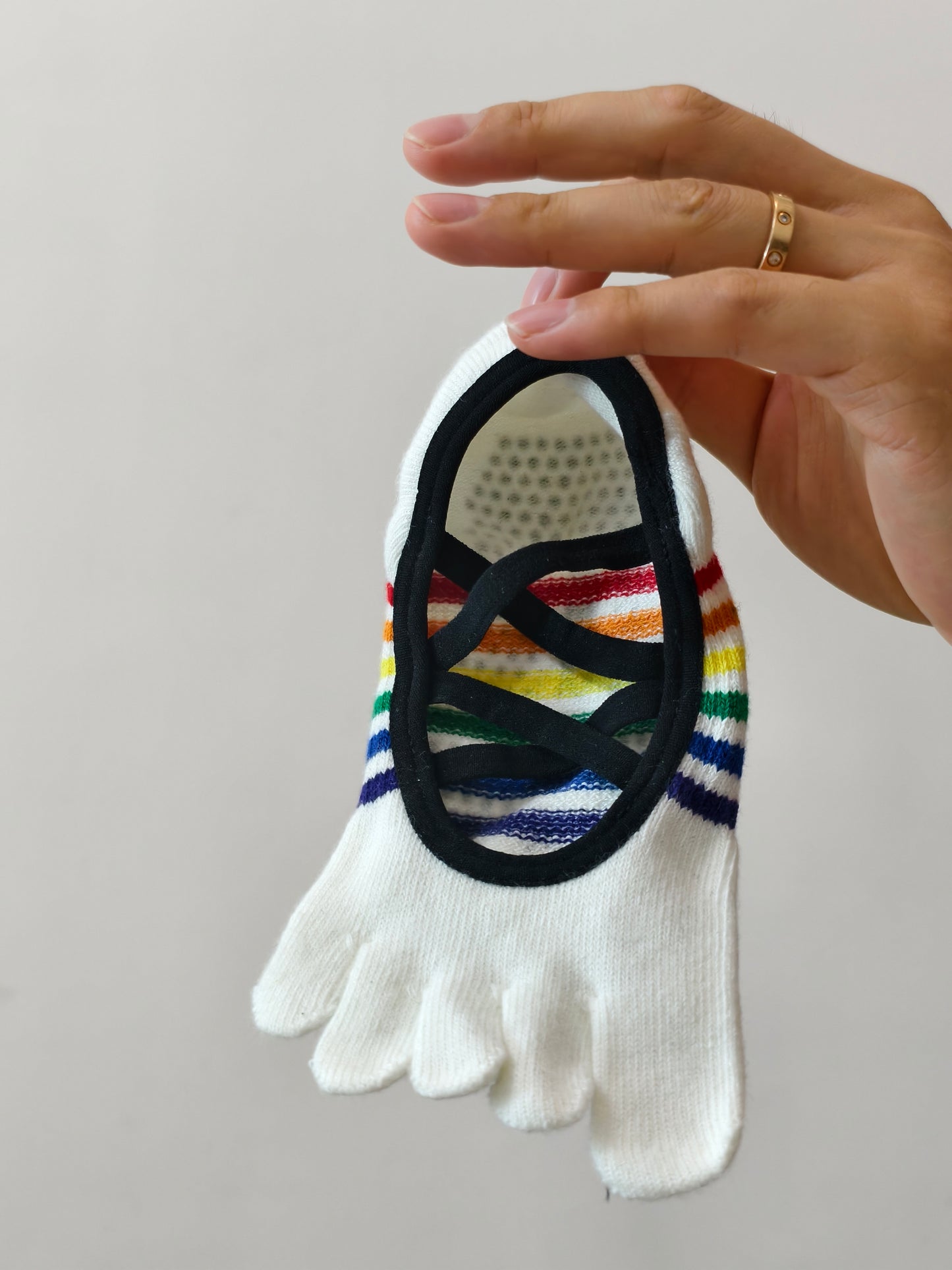 Viva Yogasocken mit offener Spitze und offener Ferse – Neonorange