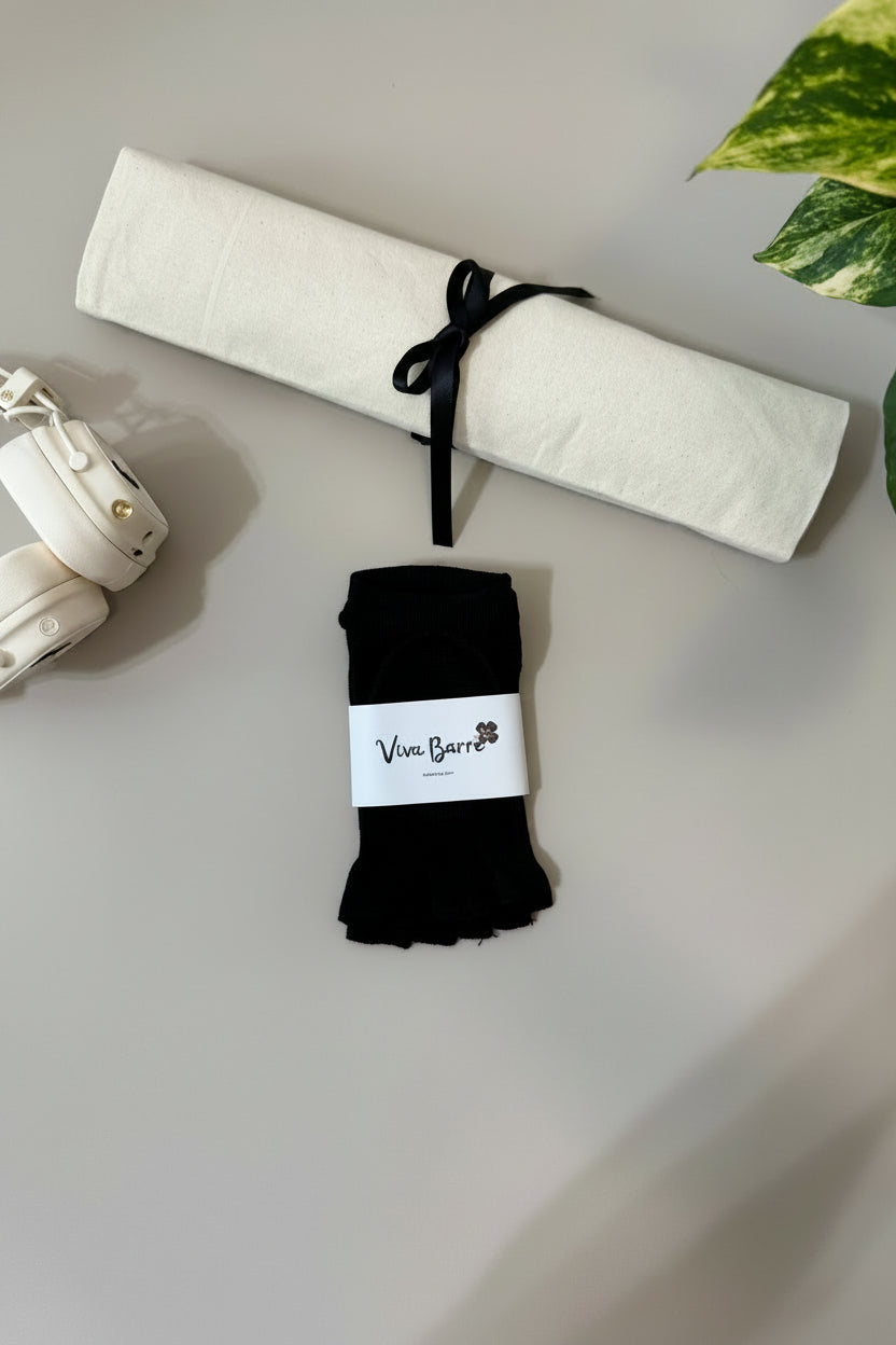 Viva 露趾露跟瑜伽袜