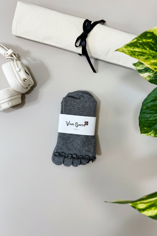 Viva Yogasocken mit offener Spitze und offener Ferse – Neonorange