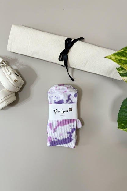 Viva Tie-Dye Long Yoga Socks