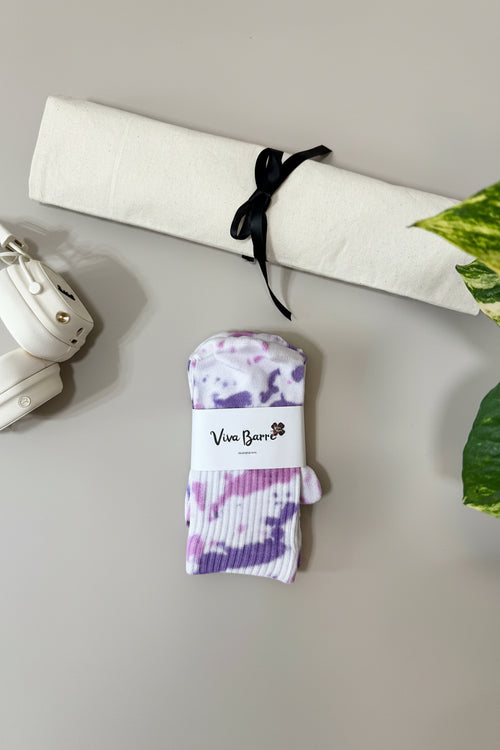 Viva Tie-Dye Long Yoga Socks
