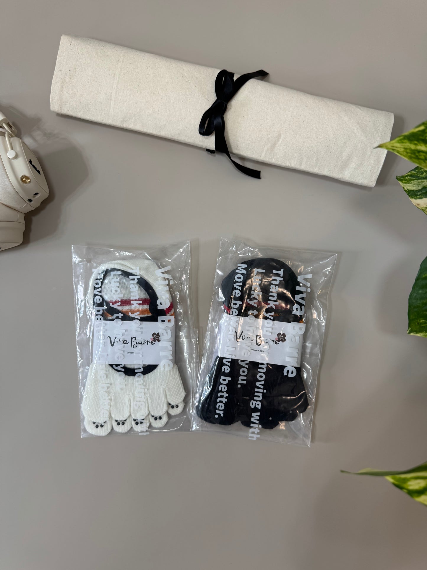 Chaussettes de yoga Viva à bout ouvert et talon ouvert – Orange fluorescent