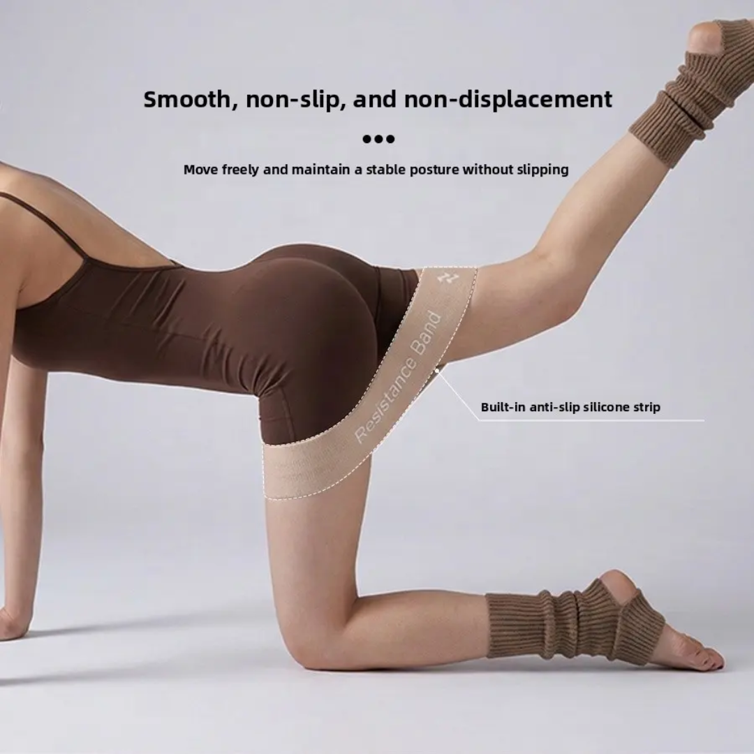 Premium Master‑Grade Fabric Booty Resistance Bands Set, 3‑Level Non‑Slip Hip Exercise Loop Bands for Glutes, Legs & Squats, Home Pilates Fitness Workout