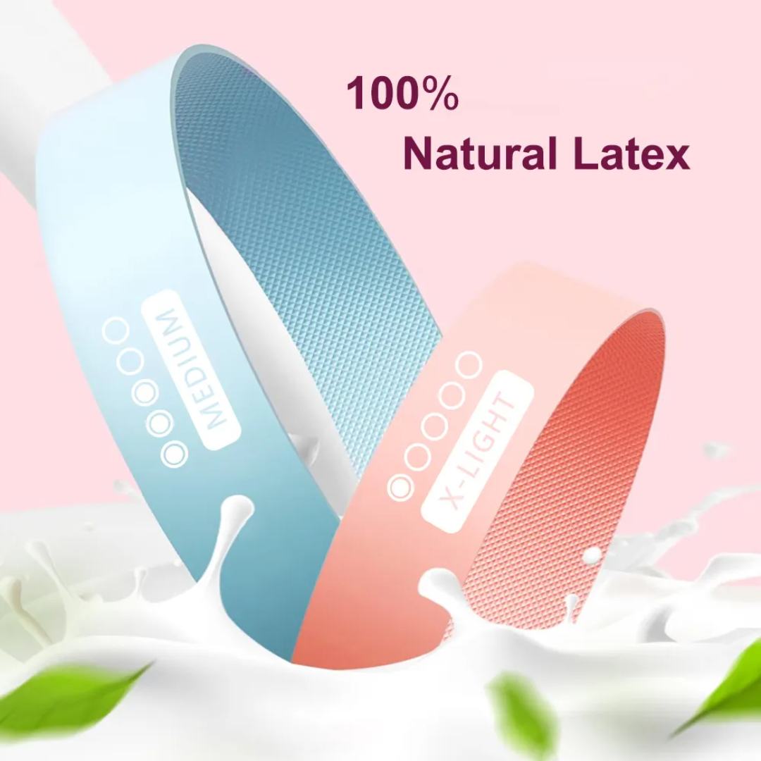 5‑Pack Non‑Slip Resistance Loop Bands for Yoga Pilates Home Workout