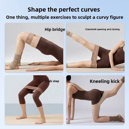 Premium Master‑Grade Fabric Booty Resistance Bands Set, 3‑Level Non‑Slip Hip Exercise Loop Bands for Glutes, Legs & Squats, Home Pilates Fitness Workout