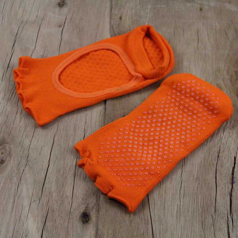 Viva Open-Toe Open-Back Yoga Socks