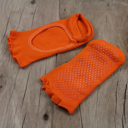 Viva Open-Toe Open-Back Yoga Socks