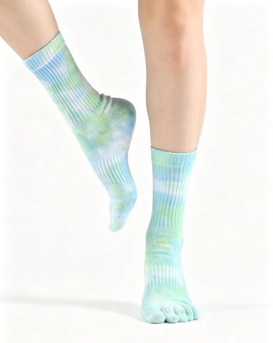 Viva Tie-Dye Long Yoga Socks