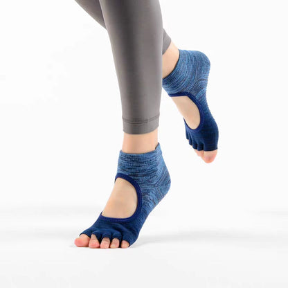 Viva Tie-Dye Gradient Open-Toe Yoga Socks