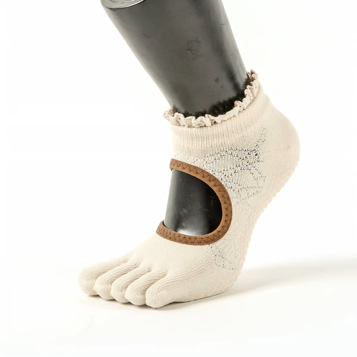 Viva Lace Open-Back Grip Socks