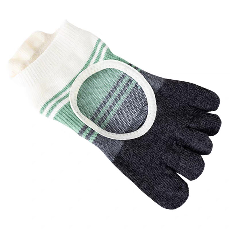 Viva Contrast Open-Back Full-Toe Yoga Socks