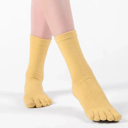 Viva Split-Toe Mid-Calf Grip Socks